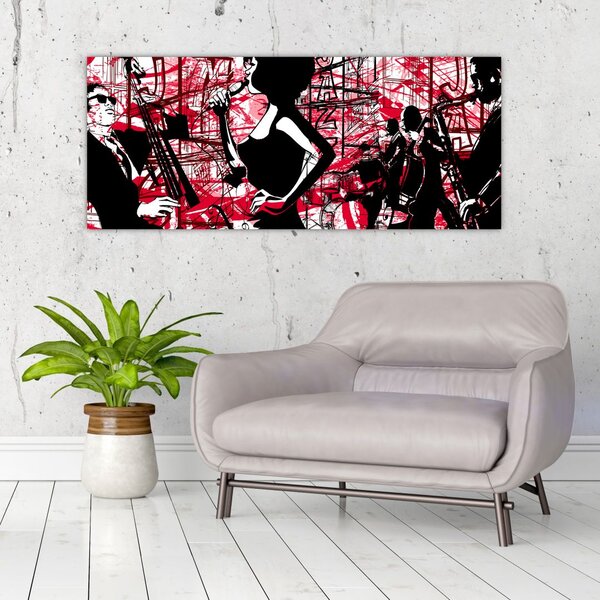 Obraz - Jazz (120x50 cm)