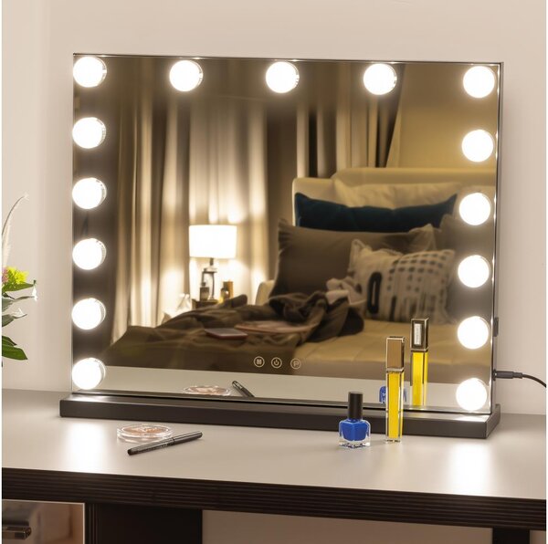 Brilagi - LED stmievateľné make-up zrkadlo HOLLYWOOD LED/15W/230V 3000/4000/6500