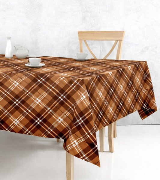 Obrus PVC FL-181- hnědý - Role 140cm x20m