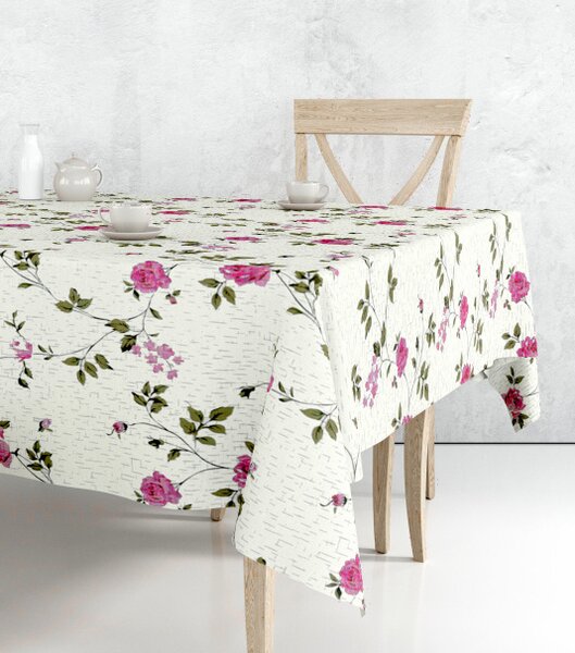 Obrus ​​PVC Mirabella 6980C - Kvety - Role 140cm x 20m