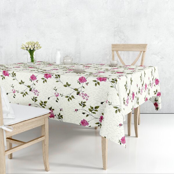 Obrus ​​PVC Mirabella 6980C - Kvety - Role 140cm x 20m