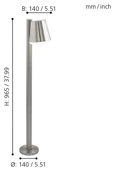 Eglo 33563 - LED stmievateľné vonkajšie svietidlo CALDIERO-C 1xE27/9W/230V IP44