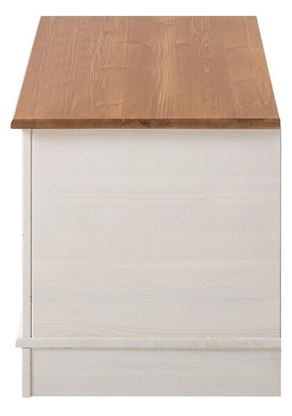 Biela truhlica z borovicového dreva 80x45 cm Anita – Støraa