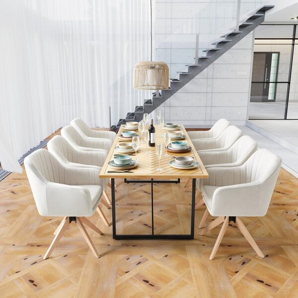 Rozťahovací Stôl Catalina Dyha Lipa/mdf 180-240 Cm