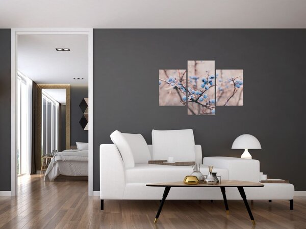 Obraz bobúľ na kríku (90x60 cm)
