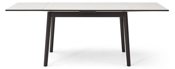 Čiernobiely rozkladací jedálenský stôl v dubovom dekore Hammel Single, 120 x 80 cm