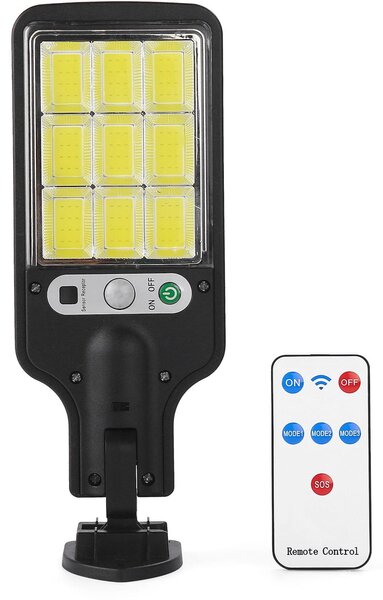 LED solárna lampa s diaľkovým ovládaním, 290W, model KD3480