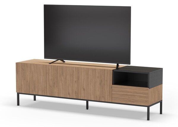 TV stolík v prírodnej farbe 180x55 cm Cailin – Marckeric