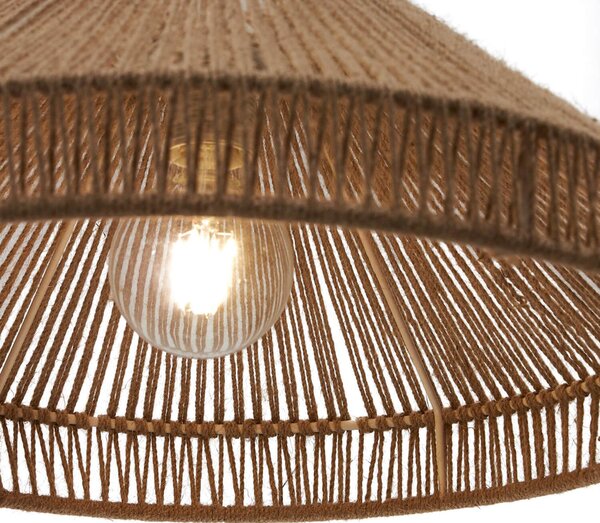 MUZZA Stropná visiaca lampa toson Ø 45 cm prírodná