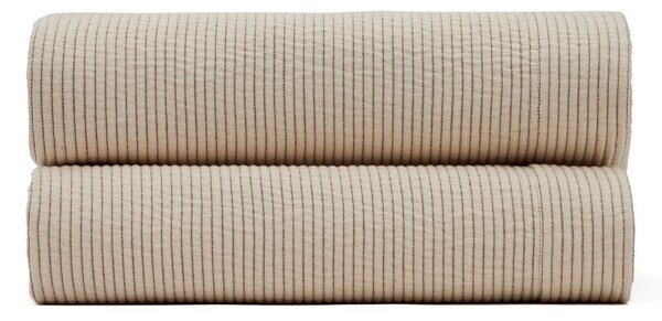 Béžový bavlnený pléd na dvojlôžko 180x250 cm Bedar – Kave Home