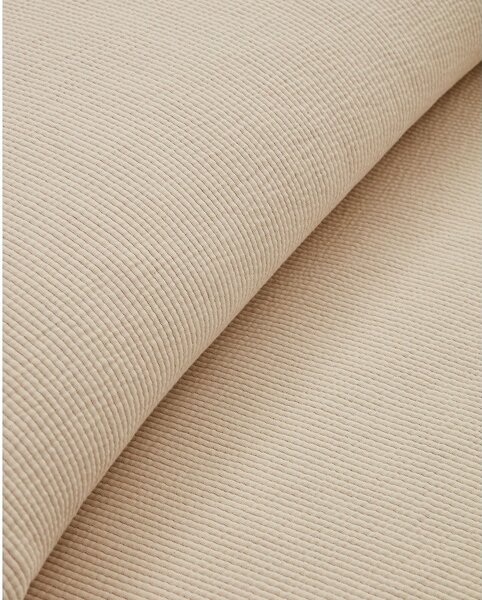 Béžový bavlnený pléd na dvojlôžko 180x250 cm Bedar – Kave Home