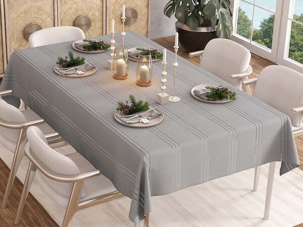XPOSE® Obrus STRIPE - sivý 120x160 cm