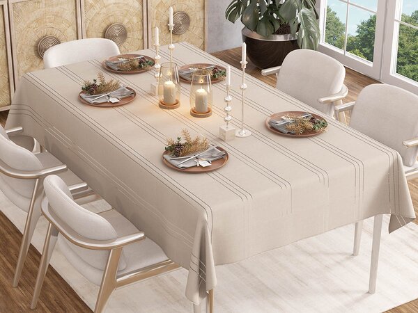 XPOSE® Obrus STRIPE - béžový 155x220 cm