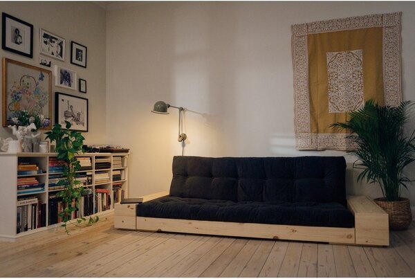 Biela menčestrová rozkladacia pohovka 244 cm Base – Karup Design