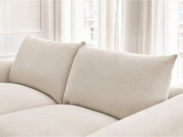 Krémová rozkladacia pohovka 214 cm Ernest – Bobochic Paris