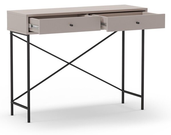 Sivobéžový konzolový stolík 35x110 cm Titan – Marckeric