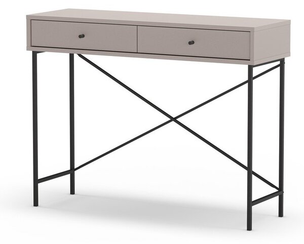 Sivobéžový konzolový stolík 35x110 cm Titan – Marckeric