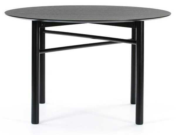 Čierny okrúhly jedálenský stôl Teulat Junco, ø 120 cm