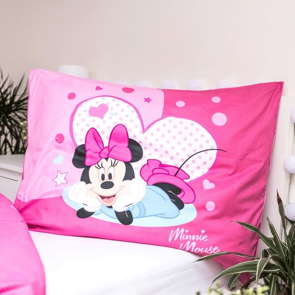 Detské obliečky na jednolôžko z mikrovlákna 140x200 cm Minnie Sweet Like Me - Jerry Fabrics