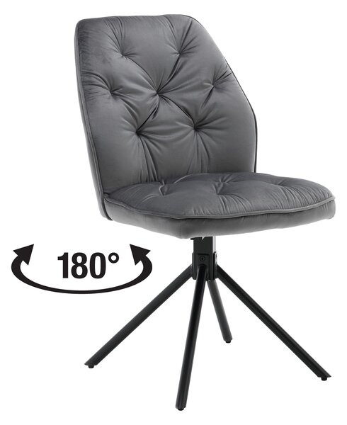 Jedálenská stolička GLOSS sivá