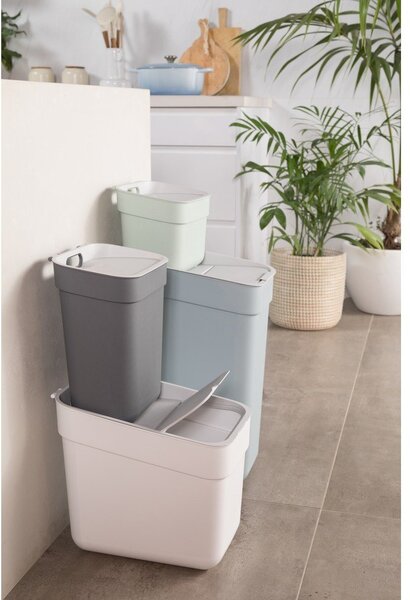Svetlomodrý odpadkový kôš na triedený odpad z recyklovaného plastu 10 l Ready To Collect – Curver