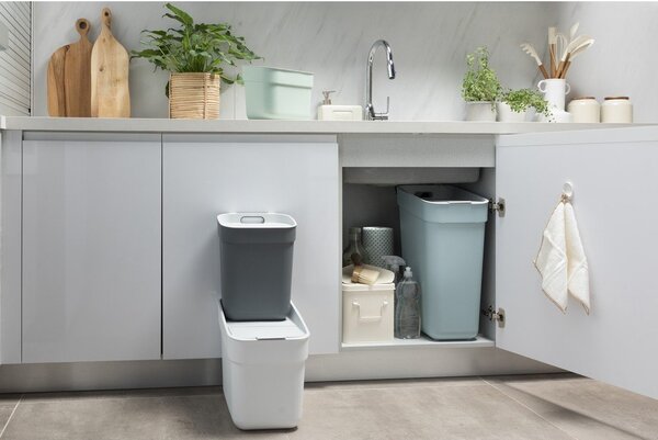 Svetlomodrý odpadkový kôš na triedený odpad z recyklovaného plastu 10 l Ready To Collect – Curver