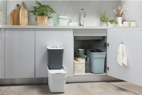 Svetlozelený odpadkový kôš na triedený odpad z recyklovaného plastu 30 l Ready To Collect – Curver
