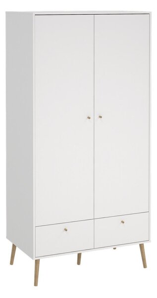 Biela šatníková skriňa 99x200 cm Bodo – Tvilum