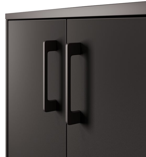 Skrinka NEJBY GIANNI PREMIUM typ 2, korpus: antracit, dvierka: antracit