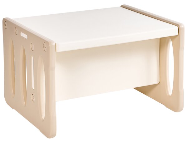 Detský stôl na hranie so stoličkami béžový HDPE stolík pre deti detská izba Montessori