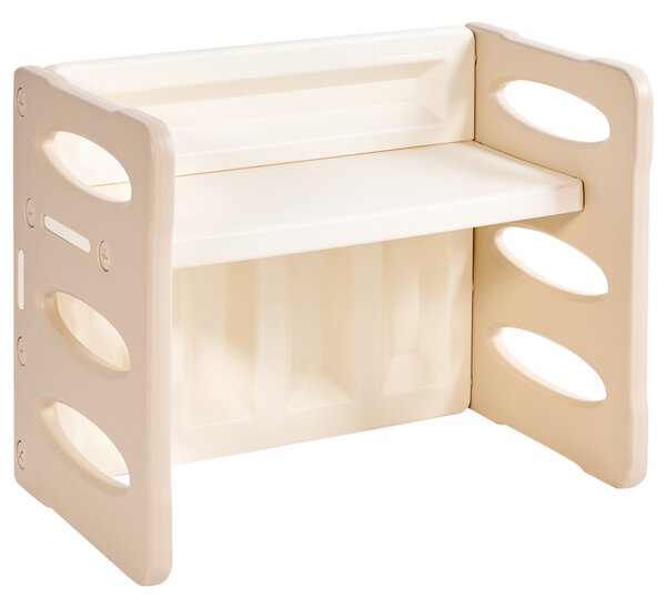 Detský stôl na hranie so stoličkami béžový HDPE stolík pre deti detská izba Montessori