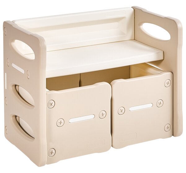 Detský stôl na hranie so stoličkami béžový HDPE stolík pre deti detská izba Montessori