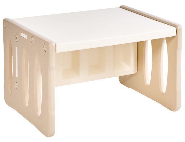 Detský stôl na hranie so stoličkami béžový HDPE stolík pre deti detská izba Montessori