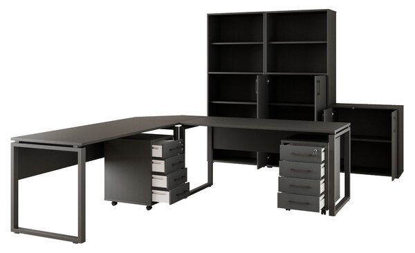 Kancelárska zostava NEJBY GIANNI PREMIUM 5, antracit