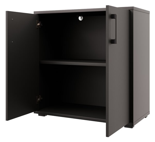 Skrinka NEJBY GIANNI PREMIUM typ 2, korpus: antracit, dvierka: antracit