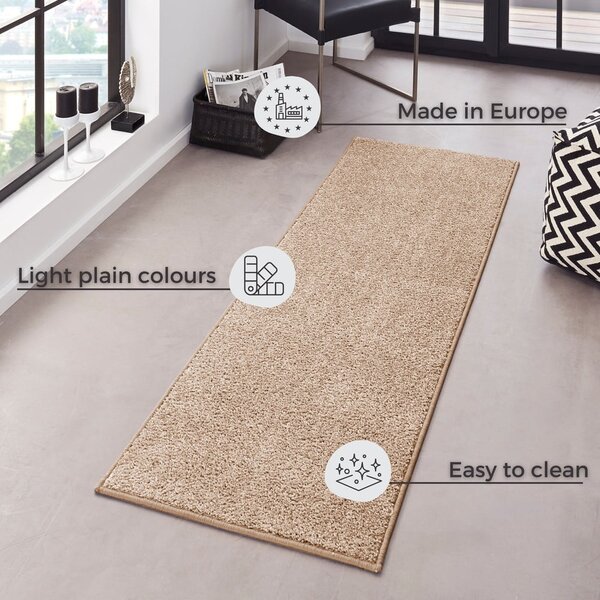 Béžový behúň Hanse Home Pure, 80 x 200 cm