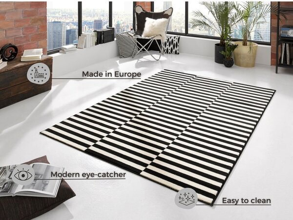 Čierny/krémovobiely koberec 160x230 cm Gloria – Hanse Home