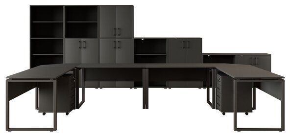 Kancelárska zostava NEJBY GIANNI PREMIUM 6, antracit