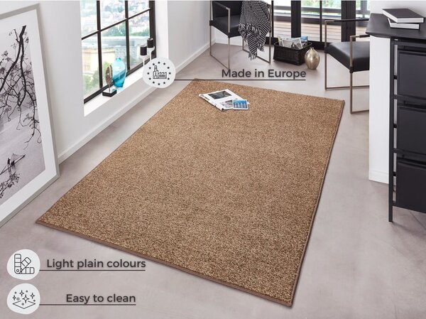 Hnedý koberec Hanse Home Pure, 80 x 150 cm