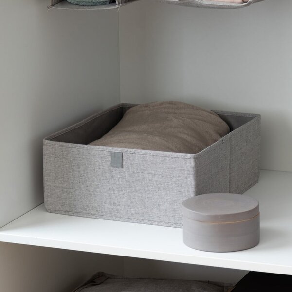 Sivý úložný box Compactor Oxford, 56 x 36 cm