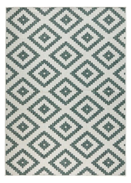 Zeleno-krémový vonkajší koberec NORTHRUGS Malta, 160 x 230 cm