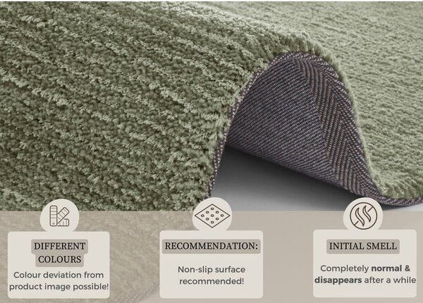 Tmavozelený koberec Mint Rugs Supersoft, 120 x 170 cm