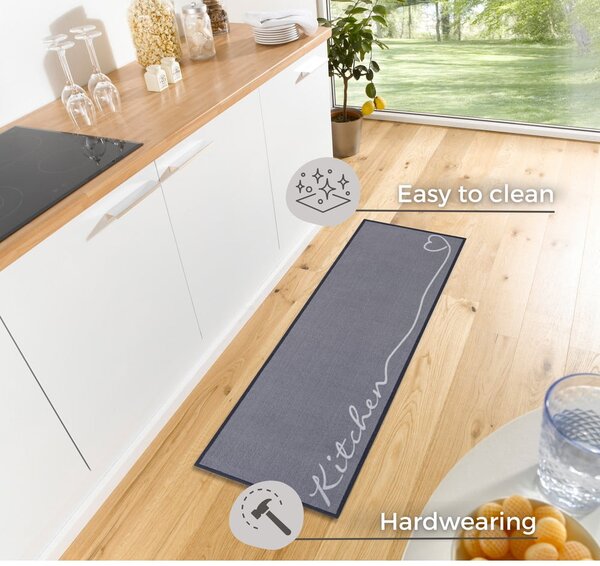 Sivý behúň Zala Living Kitchen, 50 x 150 cm