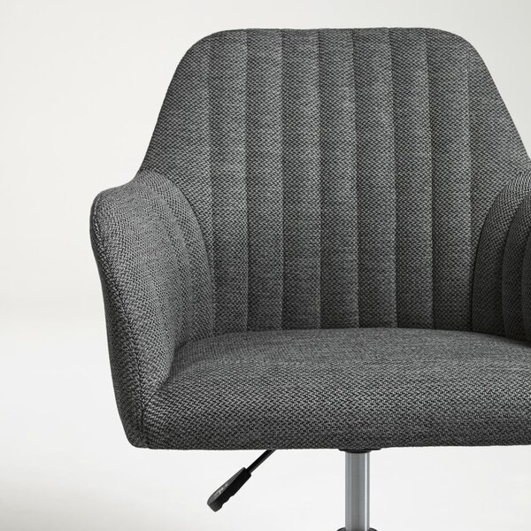 Tmavosivá kancelárska stolička Kave Home Madina
