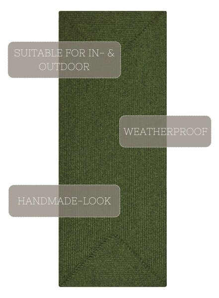 Zelený vonkajší koberec behúň 200x80 cm - NORTHRUGS