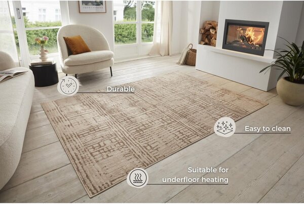 Hnedý/béžový koberec 80x120 cm Terrain – Hanse Home