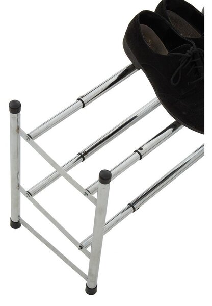 Kovový teleskopický stojan na topánky v striebornej farbe – Premier Housewares