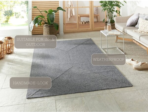Sivý vonkajší koberec 150x80 cm - NORTHRUGS