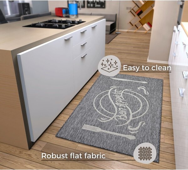 Sivobéžový koberec 92x150 cm Cucina – Hanse Home