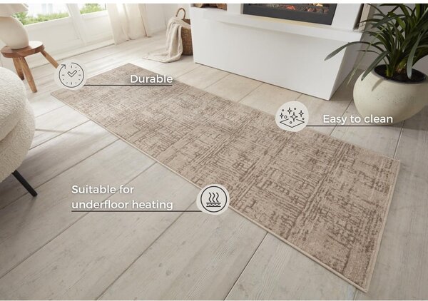 Hnedý/béžový behúň 80x200 cm Terrain – Hanse Home